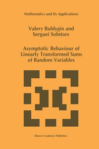 Buch Cover Asymptotic Behaviour of Linearly Transformed Sums of Random Variables