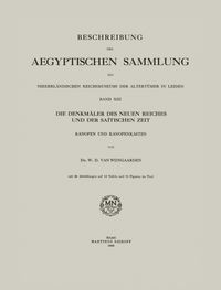 Buch Cover Beschreibung der Aegyptischen Sammlung des Niederländischen Reichsmuseums der Altertümer in Leiden