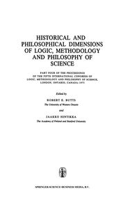 Buch Cover Historical and Philosophical Dimensions of Logic, Methodology and Philosophy of Science
