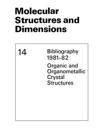 Buch Cover Molecular Structures and Dimensions