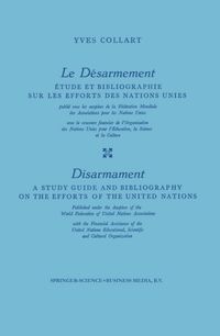 Buch Cover Le Désarmement / Disarmament