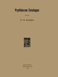 Buch Cover Psyllidarum Catalogus