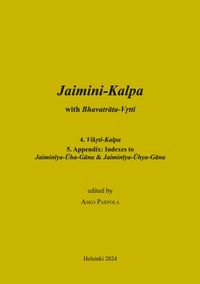 Buch Cover Jaimini-Kalpa with Bhavatrata-Vrtti