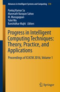 Buch Cover Progress in Intelligent Computing Techniques: Theory, Practice, and Applications