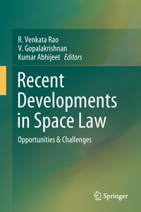 Buch Cover Recent Developments in Space Law