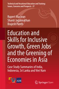 Buch Cover Education and Skills for Inclusive Growth, Green Jobs and the Greening of Economies in Asia