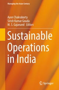 Buch Cover Sustainable Operations in India