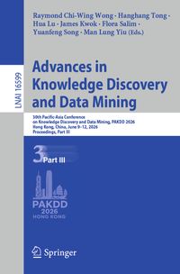 Buch Cover Advances in Knowledge Discovery and Data Mining