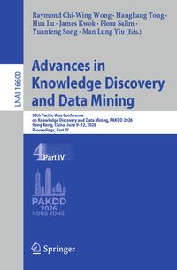 Buch Cover Advances in Knowledge Discovery and Data Mining