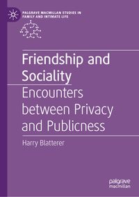 Buch Cover Friendship and Sociality