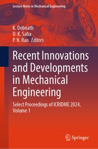Buch Cover Recent Innovations and Developments in Mechanical Engineering
