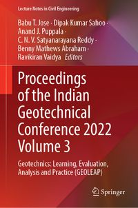 Buch Cover Proceedings of the Indian Geotechnical Conference 2022 Volume 3