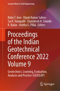 Buch Cover Proceedings of the Indian Geotechnical Conference 2022 Volume 9