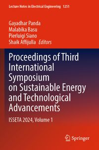 Buch Cover Proceedings of Third International Symposium on Sustainable Energy and Technological Advancements