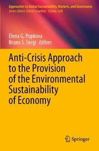 Buch Cover Anti-Crisis Approach to the Provision of the Environmental Sustainability of Economy