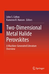 Buch Cover Two-Dimensional Metal Halide Perovskites